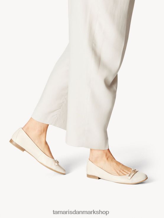 Tamaris Kvinder ballerina - beige/elfenben XVXV8T1583 sko