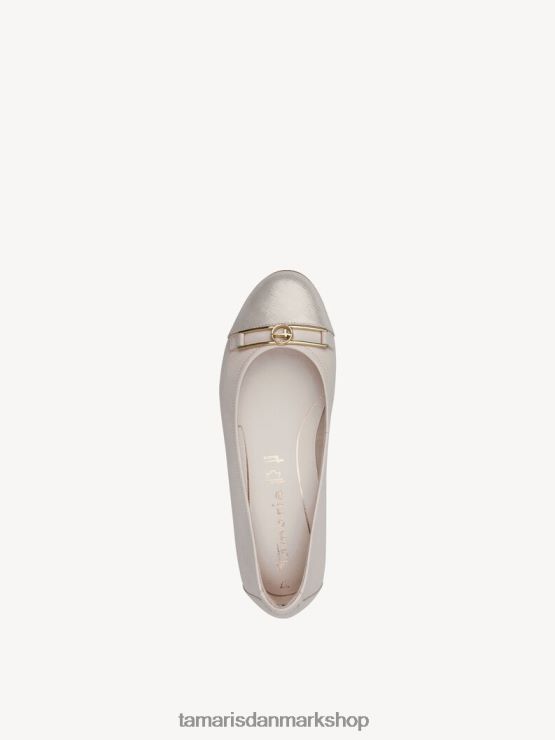 Tamaris Kvinder ballerina - beige/elfenben XVXV8T1583 sko