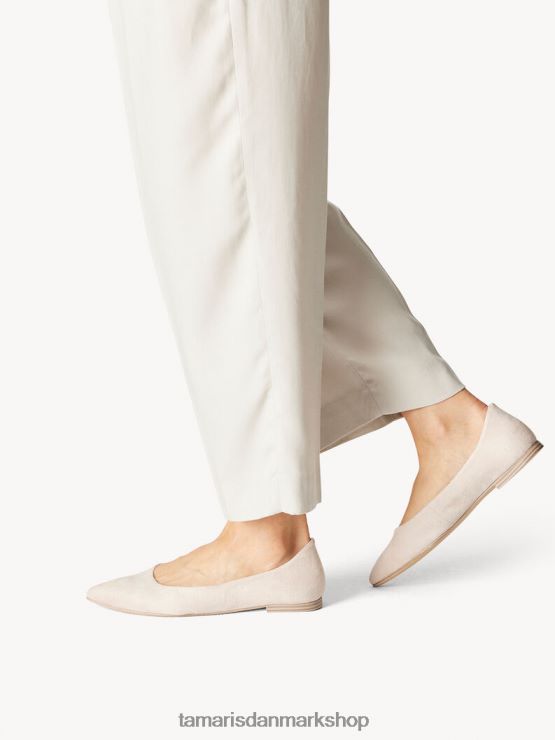 Tamaris Kvinder ballerina - beige/elfenben XVXV8T751 sko