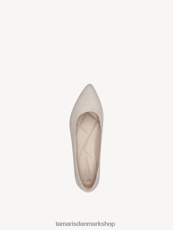Tamaris Kvinder ballerina - beige/elfenben XVXV8T751 sko