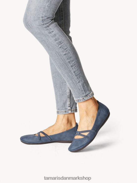 Tamaris Kvinder ballerina - blå/marineblå XVXV8T1217 sko