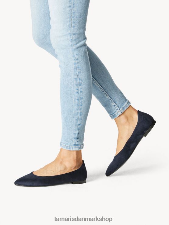 Tamaris Kvinder ballerina - blå/marineblå XVXV8T460 sko