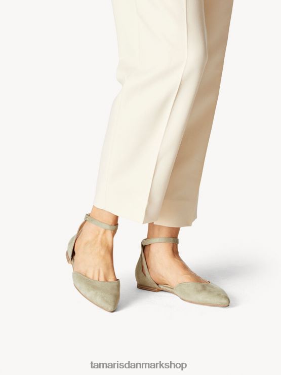 Tamaris Kvinder ballerina - grøn/pistacchio XVXV8T748 sko