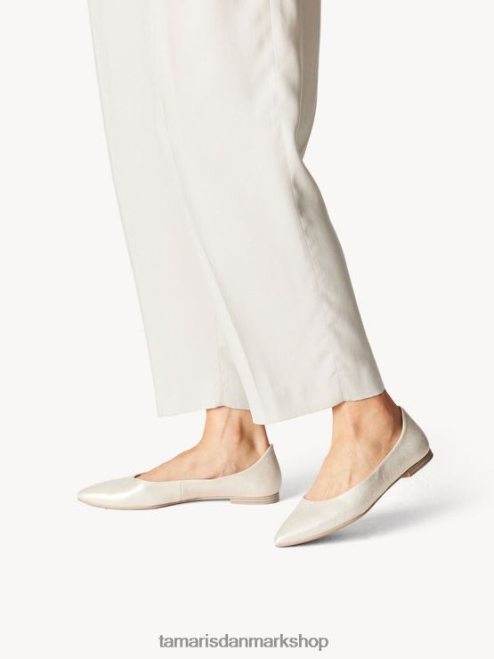 Tamaris Kvinder ballerina - gul/lt.guld struktur. XVXV8T1241 sko