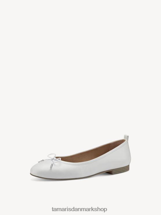 Tamaris Kvinder ballerina - hvid/hvid mat XVXV8T1218 sko