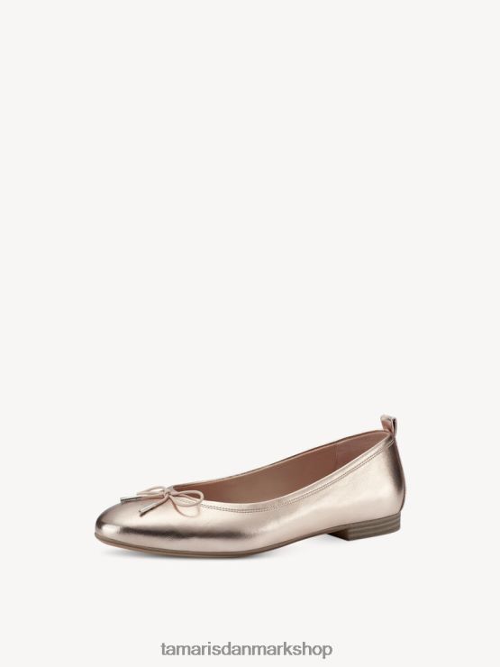 Tamaris Kvinder ballerina - rose/pulvermetal. XVXV8T1051 sko