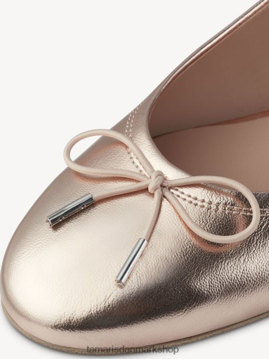 Tamaris Kvinder ballerina - rose/pulvermetal. XVXV8T1051 sko