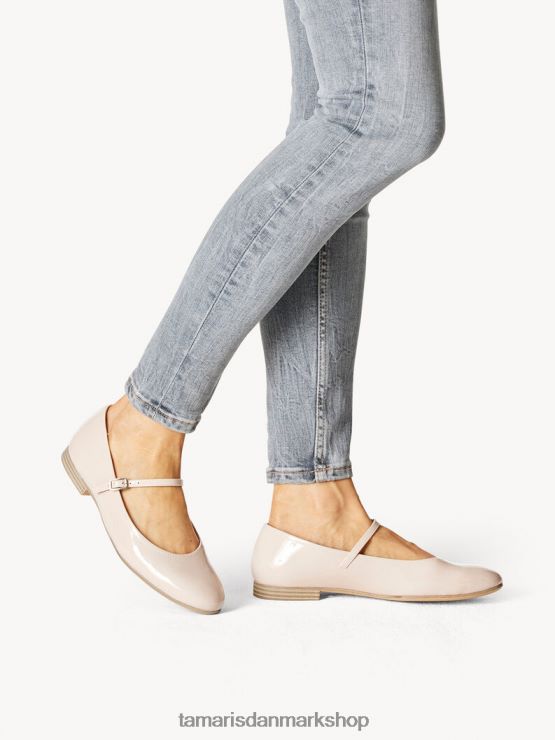 Tamaris Kvinder ballerina - rose/rose patent XVXV8T1948 sko