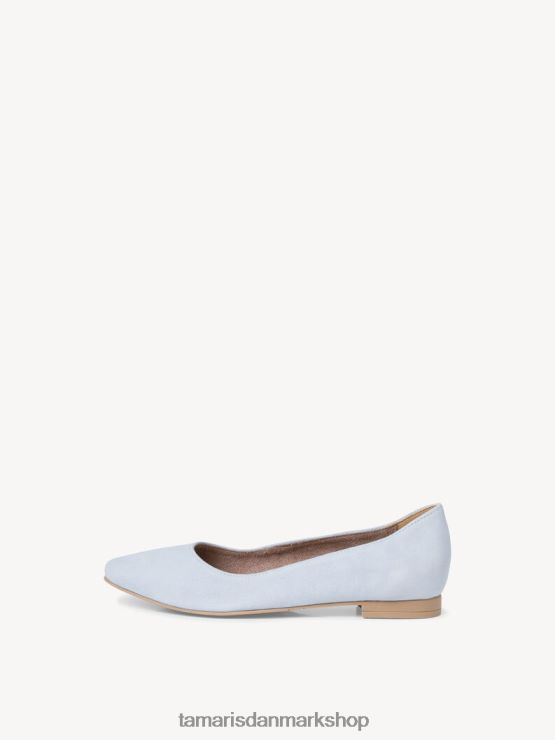 Tamaris Kvinder læder ballerina - blå/lyseblå XVXV8T1060 sko