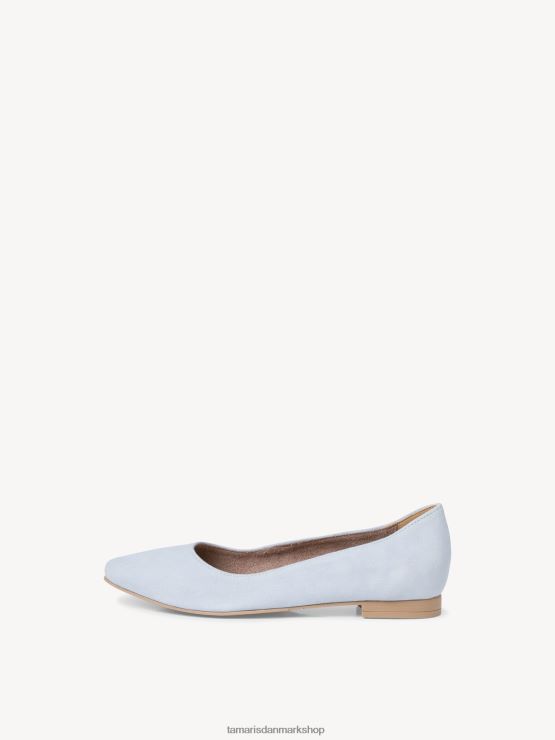 Tamaris Kvinder læder ballerina - blå/lyseblå XVXV8T1060 sko