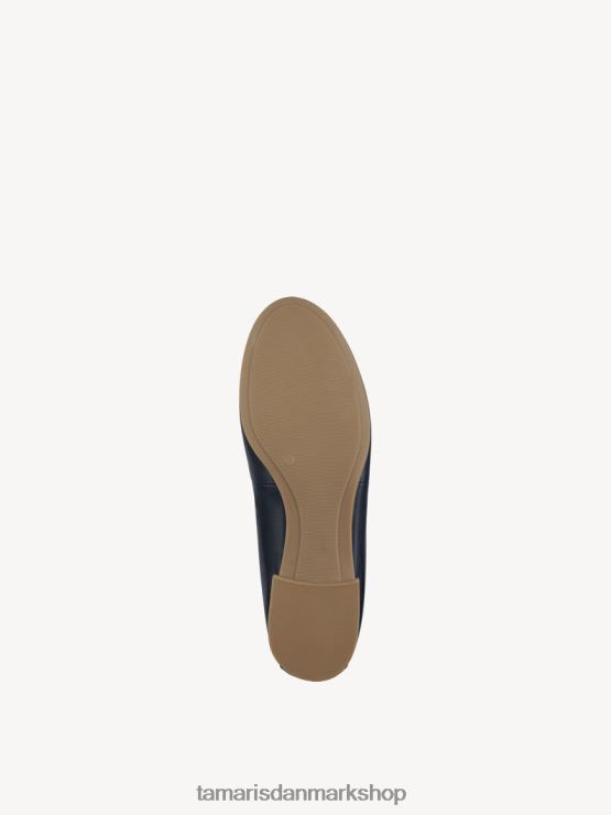 Tamaris Kvinder læder ballerina - blå/marineblå XVXV8T905 sko