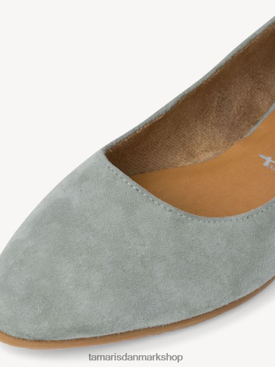 Tamaris Kvinder læder ballerina - grøn/salvie XVXV8T2288 sko