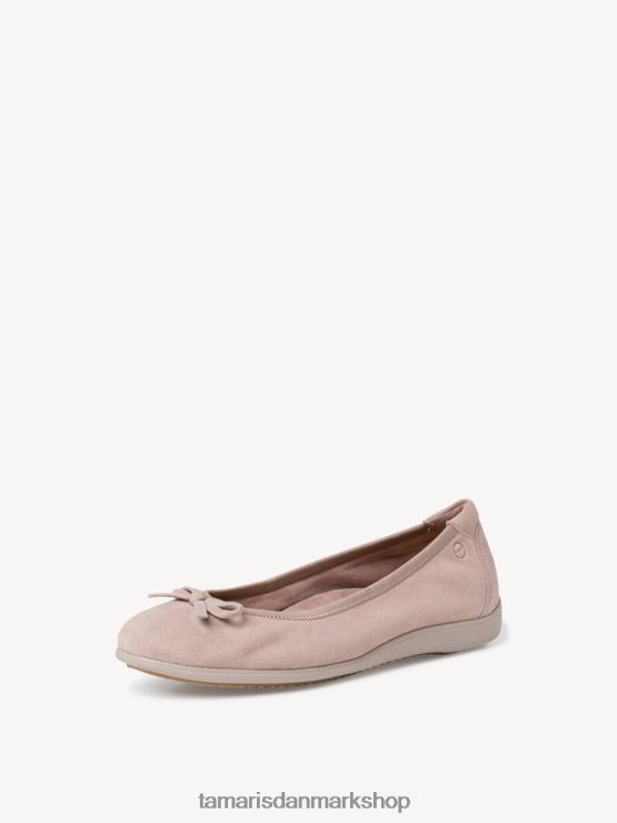 Tamaris Kvinder læder ballerina - rose/gammel rose XVXV8T2259 sko
