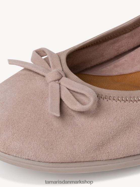 Tamaris Kvinder læder ballerina - rose/gammel rose XVXV8T2259 sko