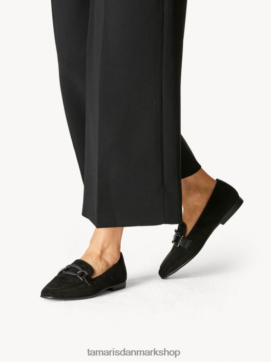 Tamaris Kvinder hjemmesko - sort/sort ruskind XVXV8T1640 sko