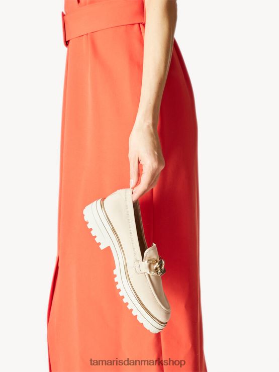 Tamaris Kvinder læder hjemmesko - beige/elfenben XVXV8T505 sko