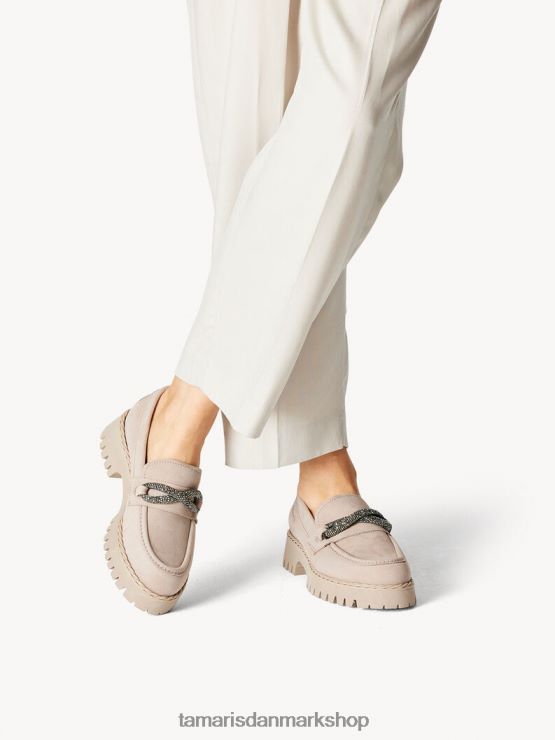 Tamaris Kvinder læder hjemmesko - beige/taupe XVXV8T1447 sko