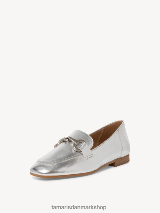 Tamaris Kvinder læder hjemmesko - metallic/sølv XVXV8T736 sko