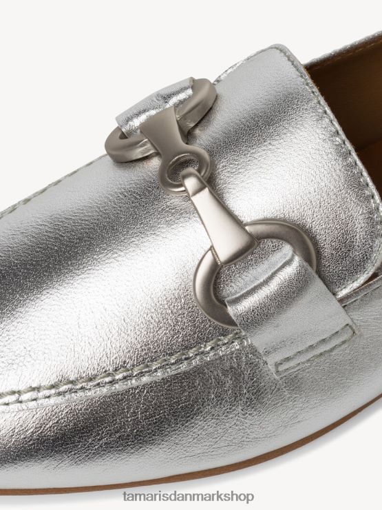 Tamaris Kvinder læder hjemmesko - metallic/sølv XVXV8T736 sko