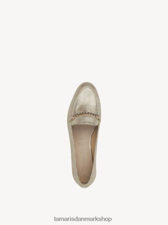 Tamaris Kvinder læder hjemmesko - metallisk/lys guld XVXV8T1087 sko