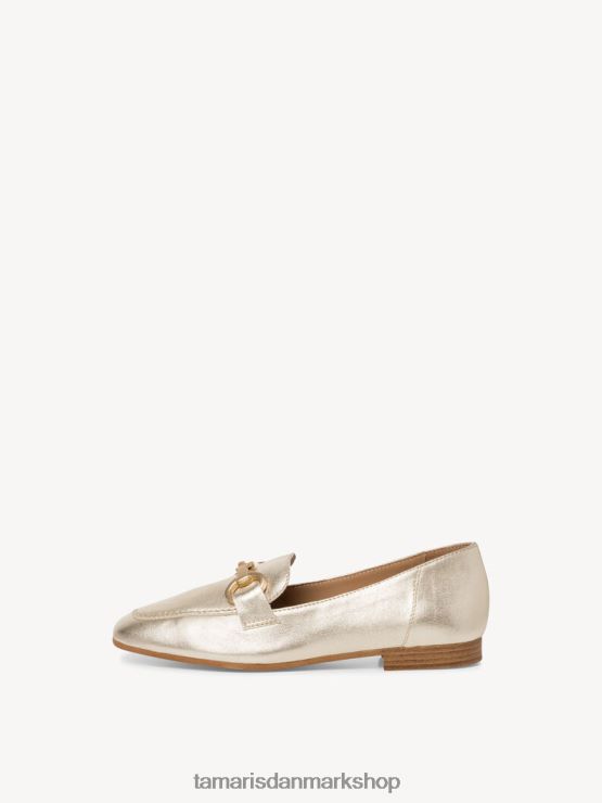 Tamaris Kvinder læder hjemmesko - metallisk/lys guld XVXV8T555 sko