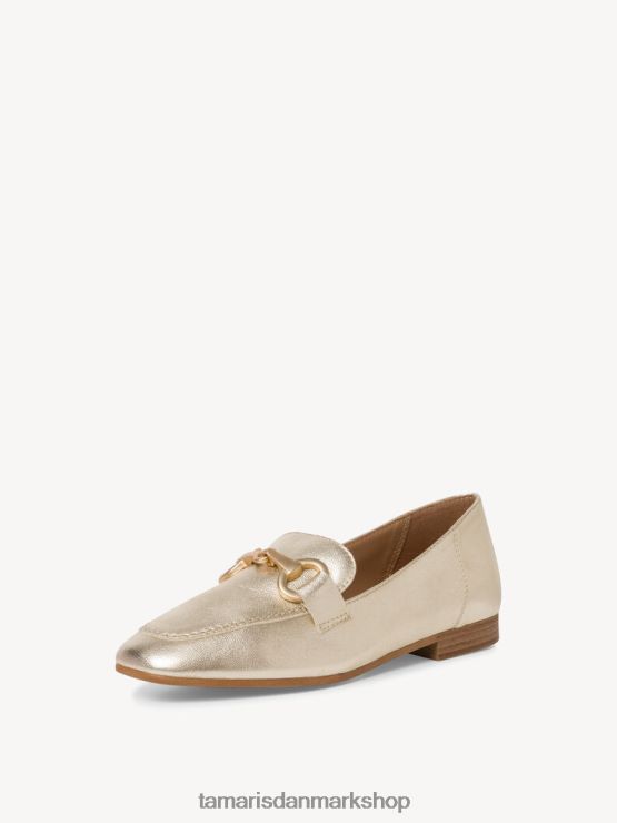 Tamaris Kvinder læder hjemmesko - metallisk/lys guld XVXV8T555 sko