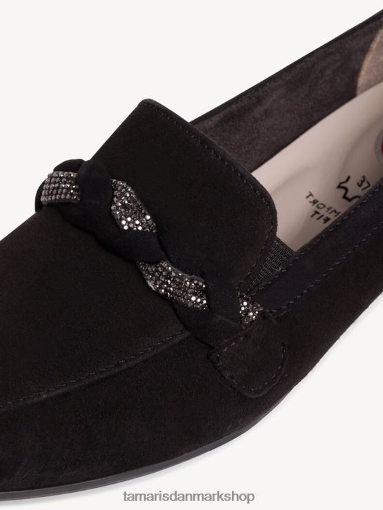 Tamaris Kvinder læder hjemmesko - sort XVXV8T1313 sko