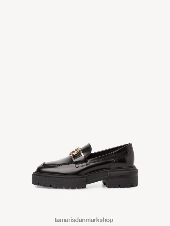 Tamaris Kvinder læder hjemmesko - sort/sort børste XVXV8T2319 sko