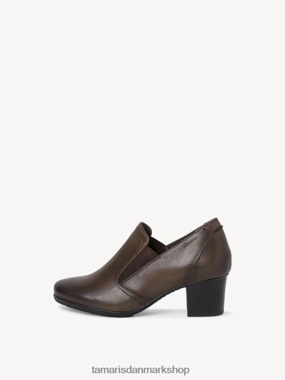 Tamaris Kvinder læder trotteur - grøn/khaki XVXV8T2350 sko