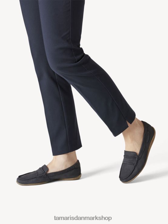 Tamaris Kvinder lædermoccasin - blå/marineblå XVXV8T1903 sko