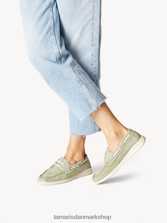 Tamaris Kvinder lædermoccasin - grøn/pistacchio XVXV8T474 sko