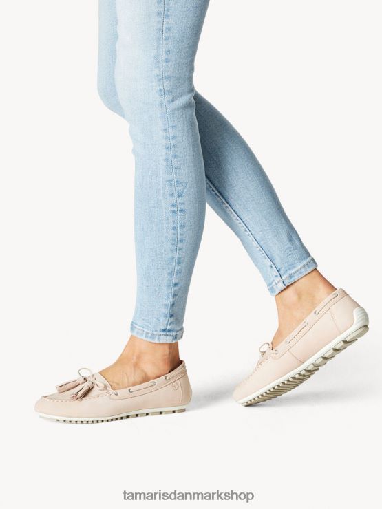 Tamaris Kvinder lædermoccasin - rose/pulver nubuc XVXV8T1442 sko