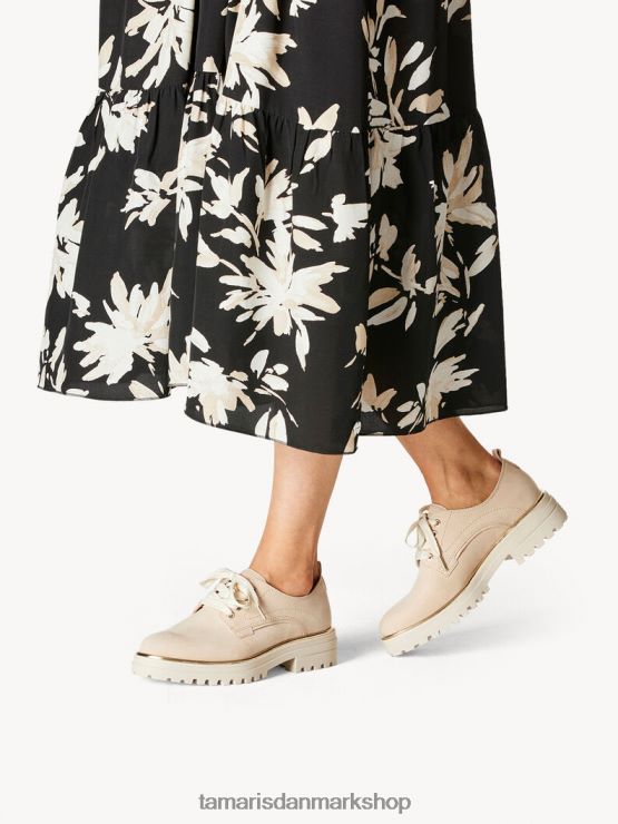 Tamaris Kvinder læder lave sko - beige/elfenben XVXV8T553 sko