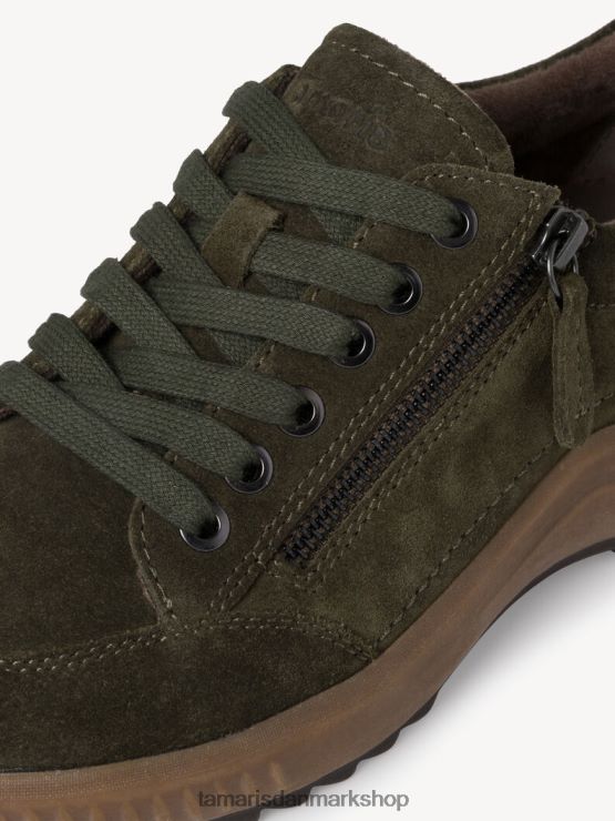 Tamaris Kvinder læder lave sko - grøn/khaki XVXV8T2068 sko