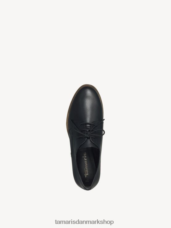 Tamaris Kvinder læder lave sko - sort/sort læder XVXV8T1112 sko