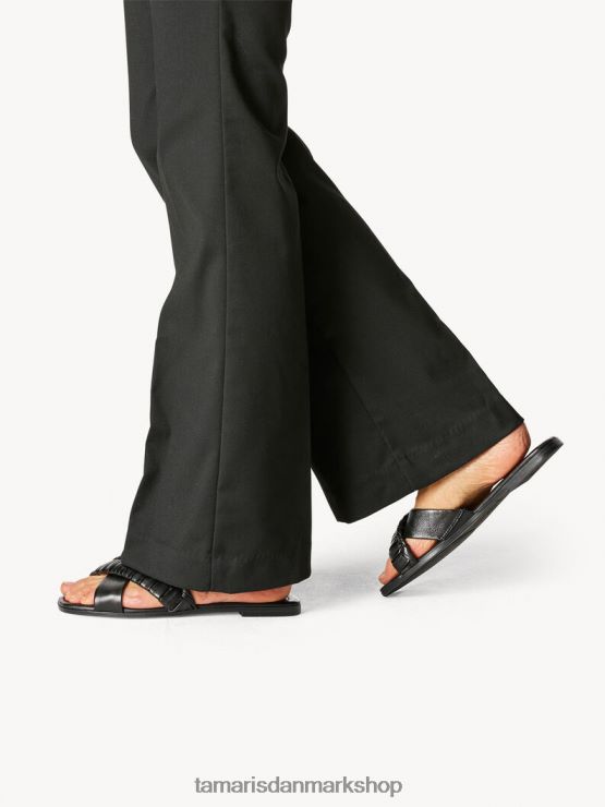 Tamaris Kvinder læder mule - sort/sort læder XVXV8T627 sko