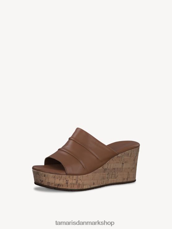 Tamaris Kvinder lædermule - beige/cuoio XVXV8T230 sko