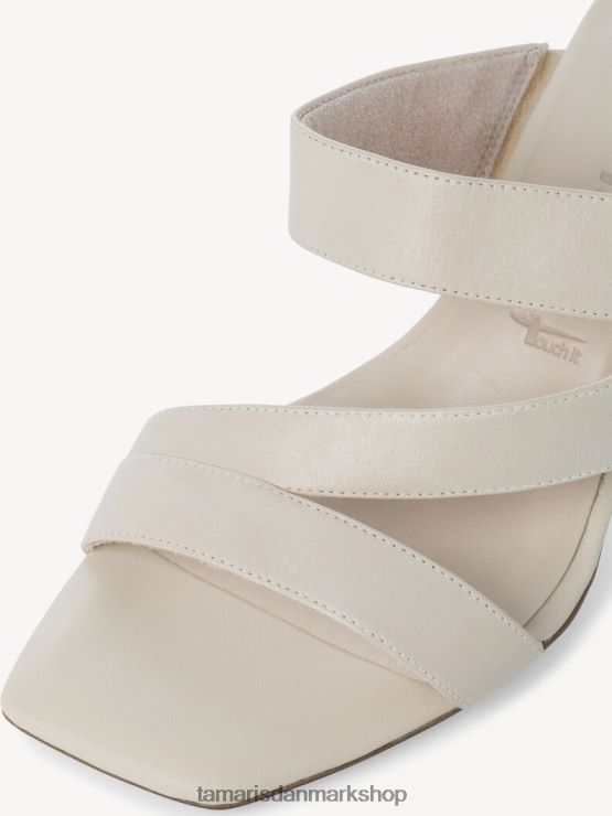 Tamaris Kvinder lædermule - beige/elfenben XVXV8T2076 sko