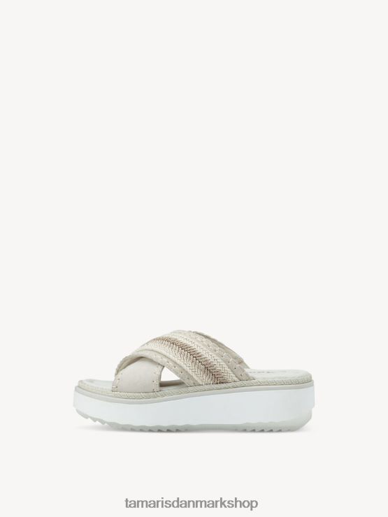 Tamaris Kvinder lædermule - beige/elfenben XVXV8T480 sko