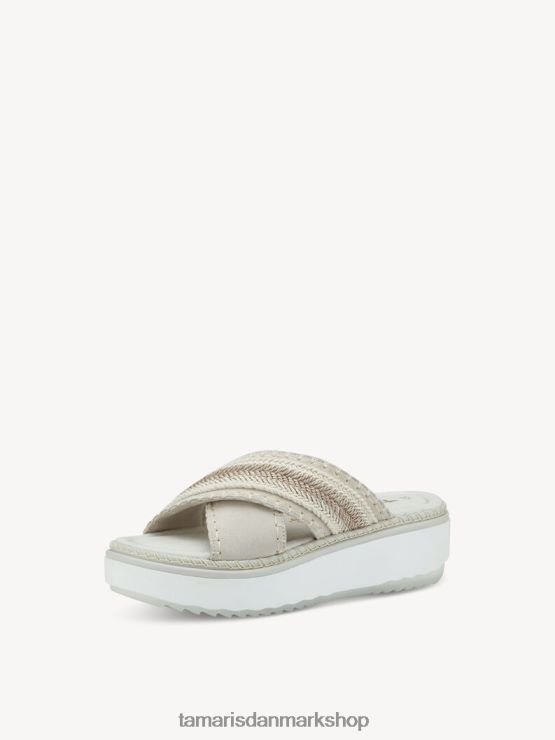 Tamaris Kvinder lædermule - beige/elfenben XVXV8T480 sko