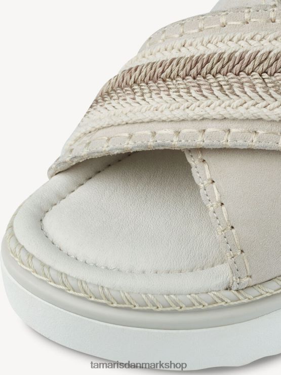 Tamaris Kvinder lædermule - beige/elfenben XVXV8T480 sko
