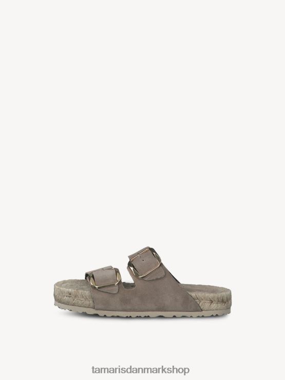 Tamaris Kvinder lædermule - beige/lys taupe XVXV8T2334 sko