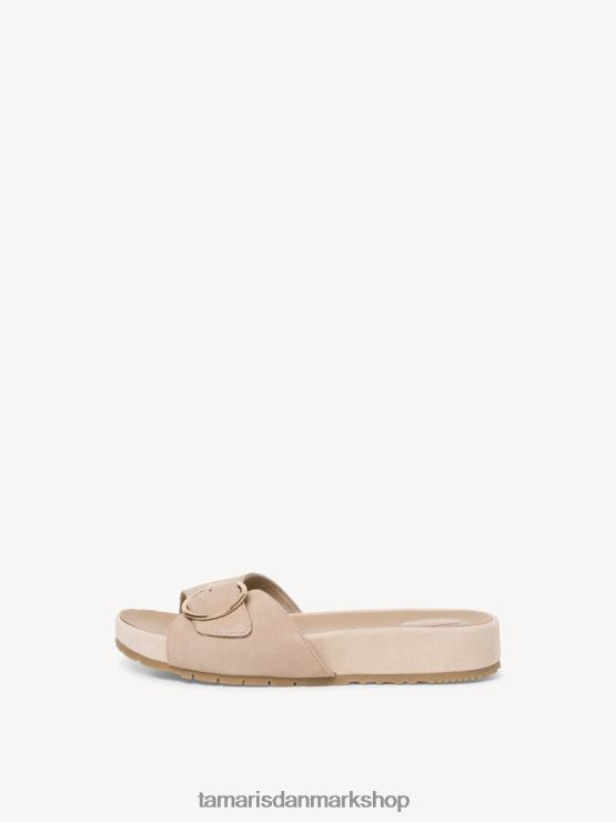 Tamaris Kvinder lædermule - beige/sand XVXV8T1275 sko