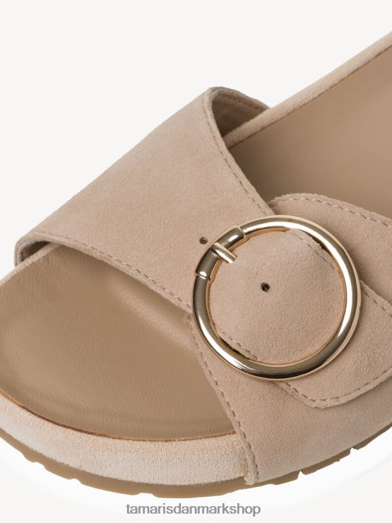 Tamaris Kvinder lædermule - beige/sand XVXV8T1275 sko