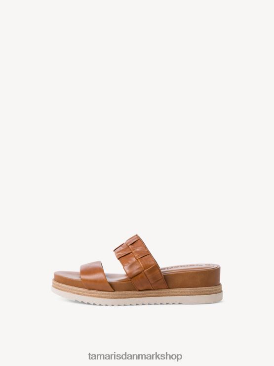 Tamaris Kvinder lædermule - brun/cognac XVXV8T213 sko