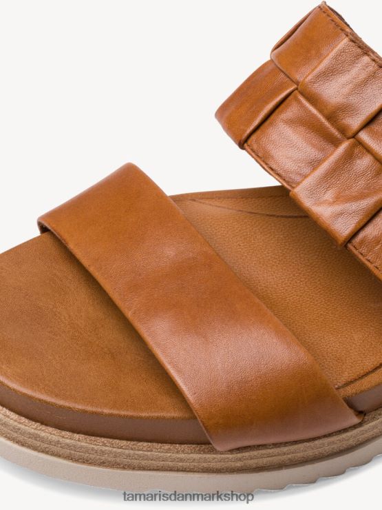 Tamaris Kvinder lædermule - brun/cognac XVXV8T213 sko