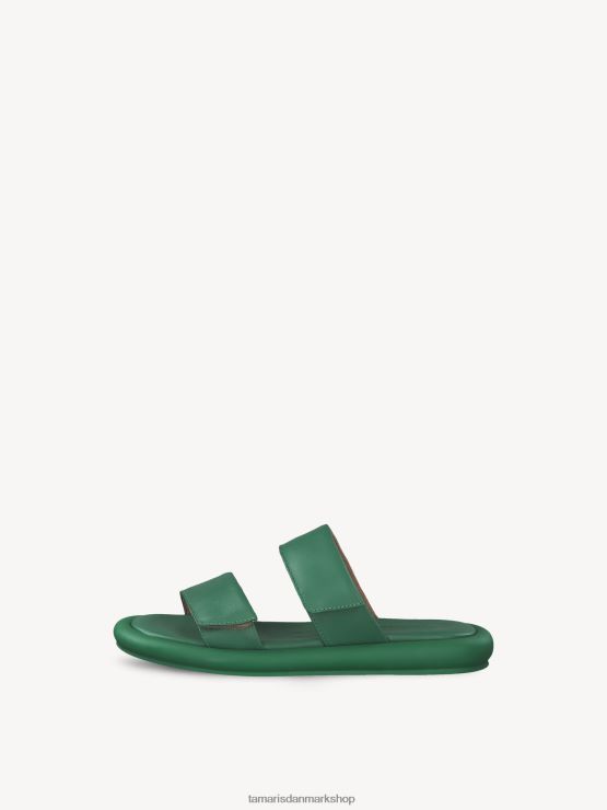 Tamaris Kvinder lædermule - grøn XVXV8T1305 sko