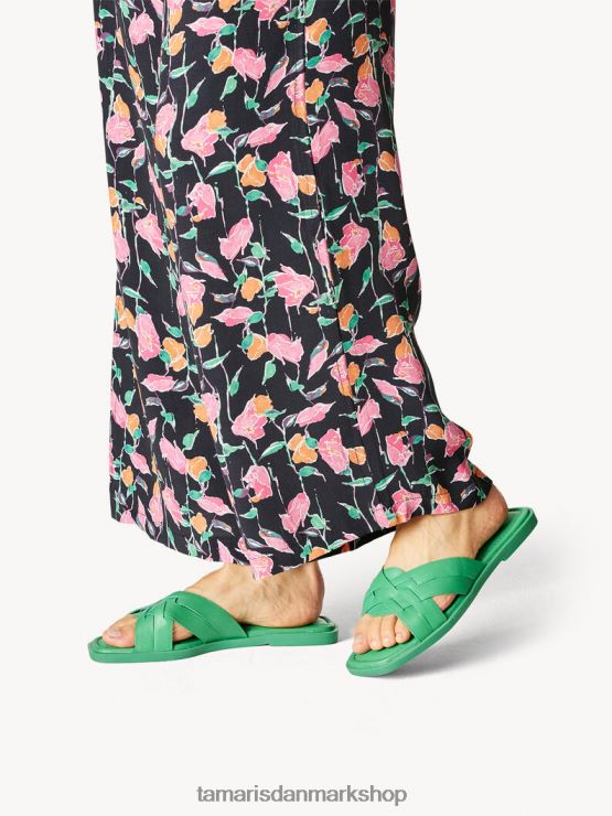 Tamaris Kvinder lædermule - grøn XVXV8T1781 sko