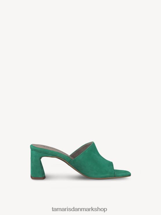Tamaris Kvinder lædermule - grøn XVXV8T2079 sko