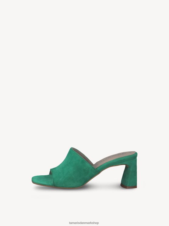 Tamaris Kvinder lædermule - grøn XVXV8T2079 sko